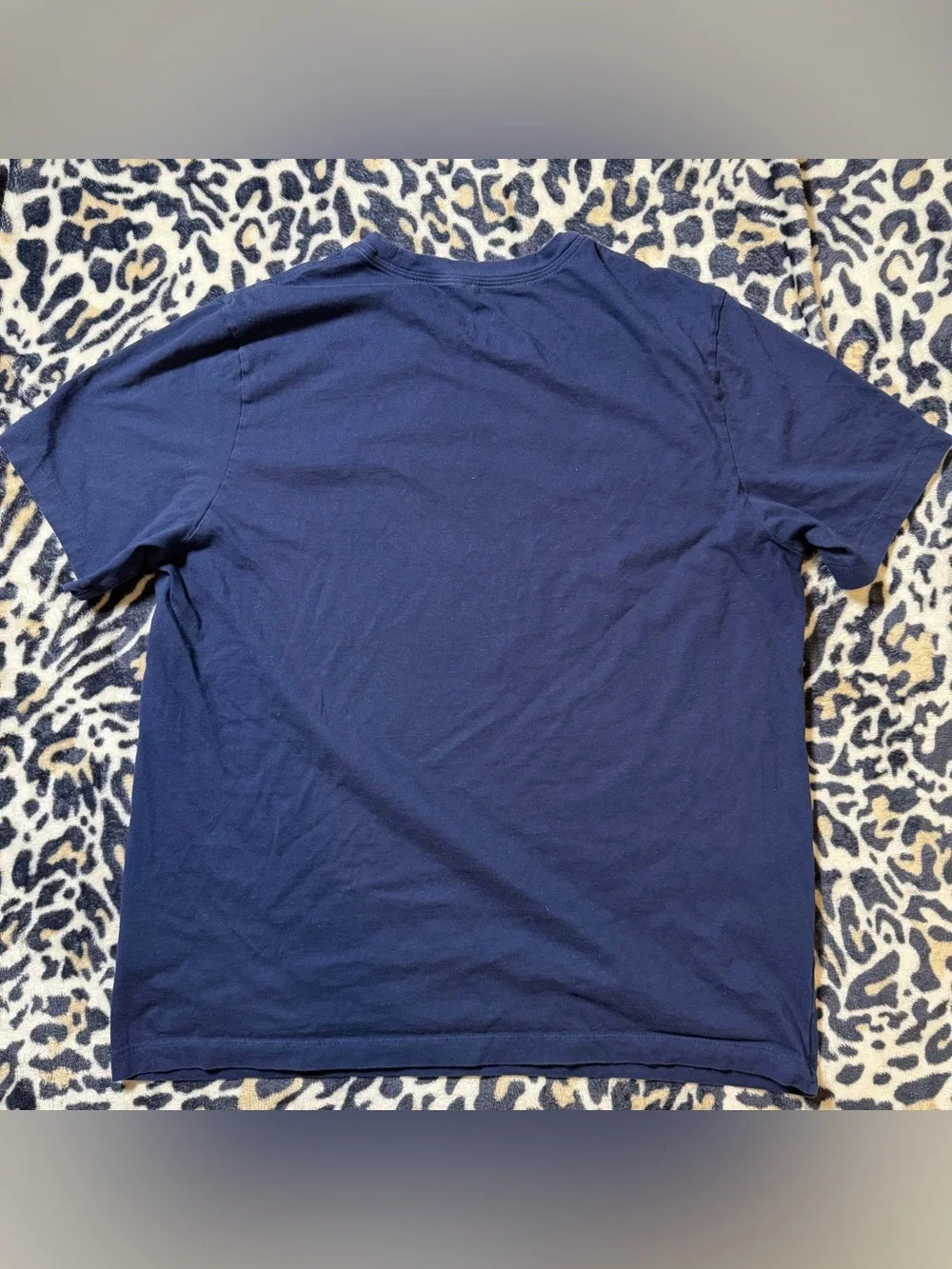 Nike Navy Short-Sleeve Tee with White Swoosh Logo